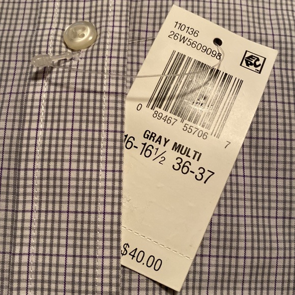 Classic Fit, wrinkle free, 60%cotton/40%polyester long sleeve 36/37 men’s shirt - Picture 5 of 5